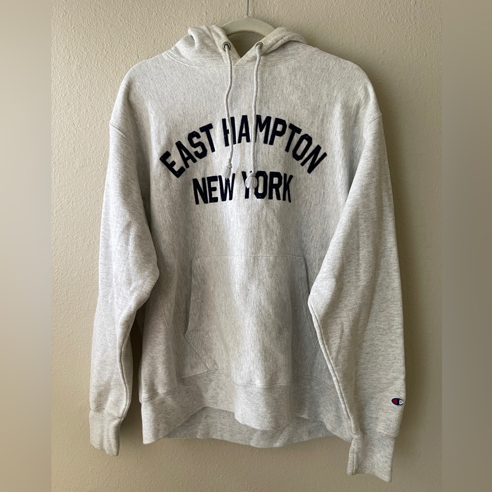 Champion Light Gray Reverse Weave Hoodie